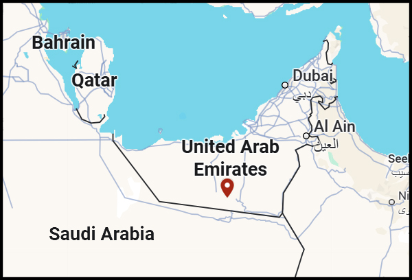 Forenede Arabiske Emirater kort