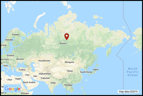 Rusland kort